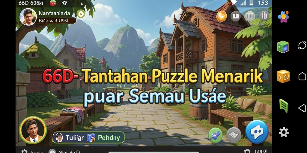 Screenshot gameplay 66D menampilkan puzzle menarik dan interaksi pemain.