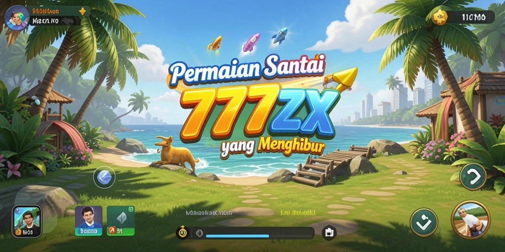 Tampilan gameplay seru dari 777ZX dalam suasana santai.