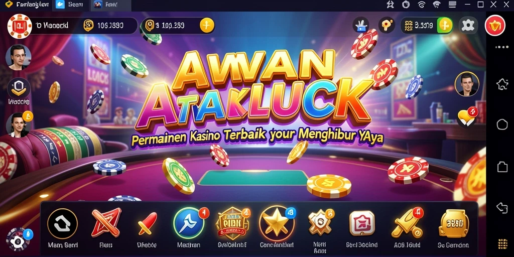 Tampilan gameplay seru di AWANLUCK dengan suasana Kasino yang nyata.