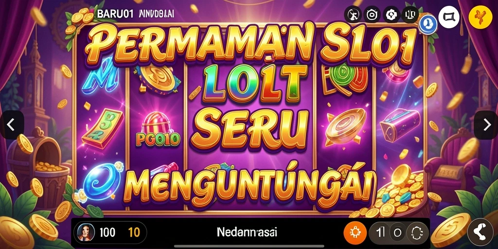 Tampilan gameplay BARU01 dengan efek visual dan tema menarik.