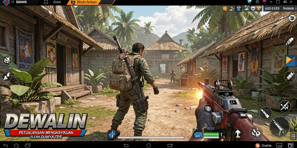 Tampilan gameplay DEWALIN dengan aksi pertempuran yang mendebarkan.