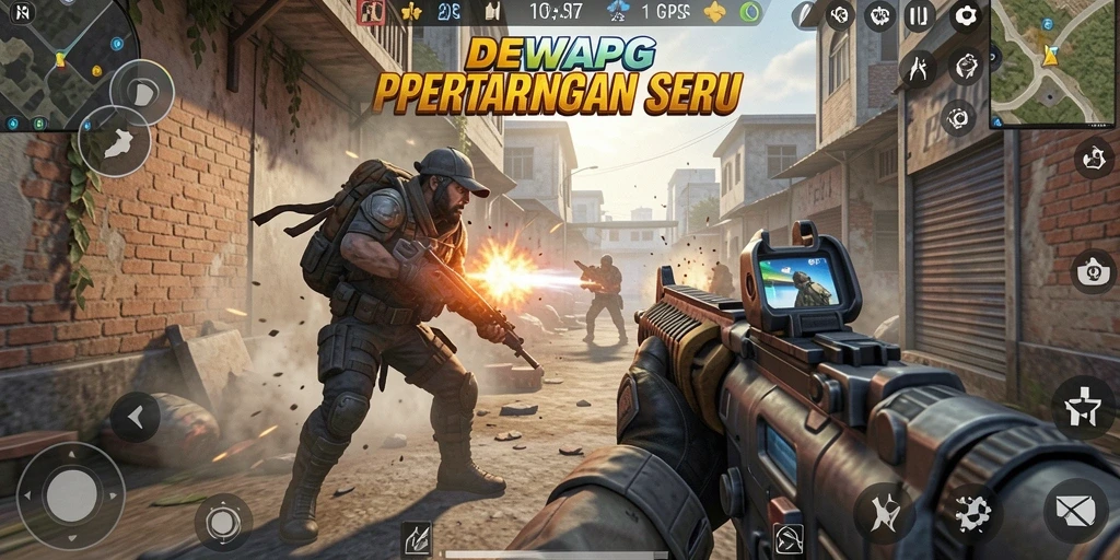 Tampilan gameplay DEWAPG yang mendebarkan dan penuh aksi.