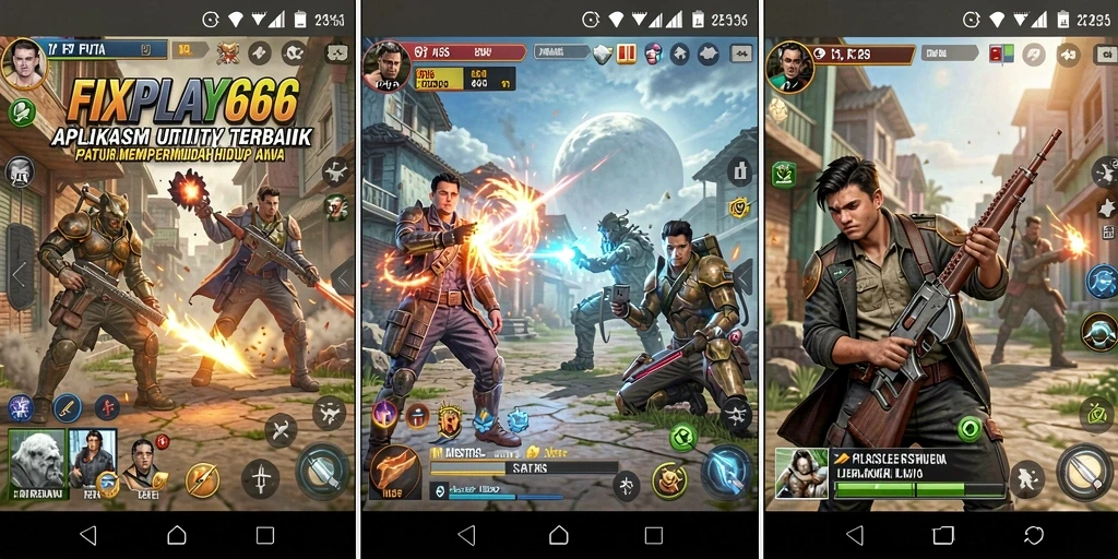 Screenshot FIXPLAY666 menampilkan antarmuka aplikasi Utility yang ramah pengguna.