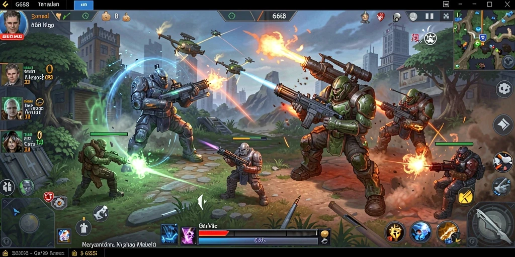 G668 menampilkan gameplay yang intens dan strategis.
