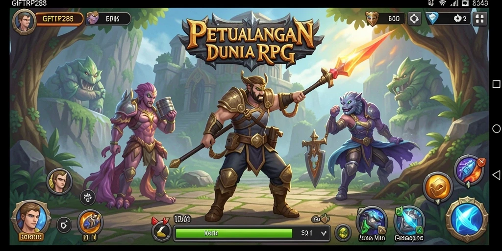 Gameplay RPG yang seru dan menantang di GIFTRP288.