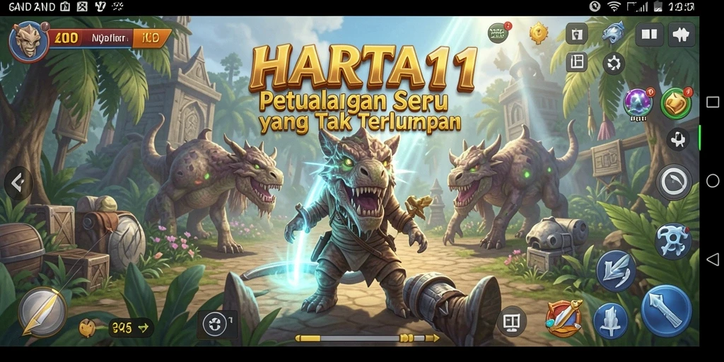 Tampilan gameplay HARTA11 yang memukau dan menegangkan.