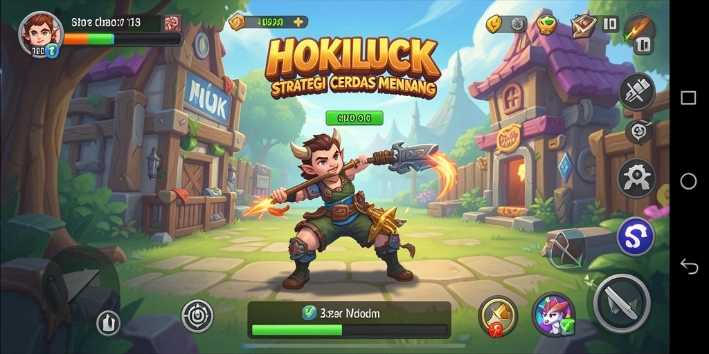 Tangkapan layar gameplay HOKILUCK yang menampilkan aksi strategis yang mendebarkan.