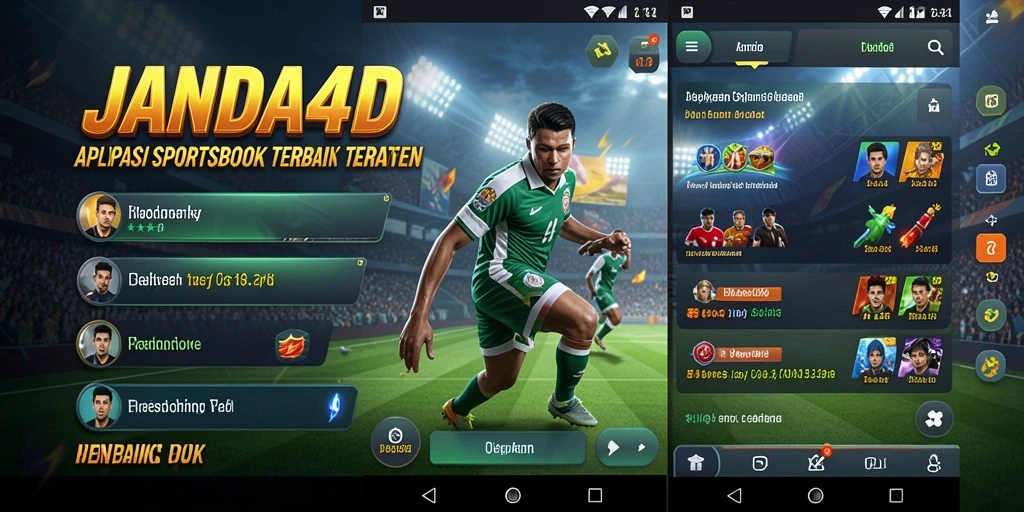 Tampilan antarmuka aplikasi JANDA4D dengan berbagai pilihan taruhan.