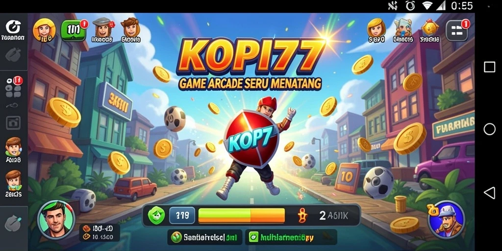 Gambar menampilkan gameplay KOPI77 yang mendebarkan dan penuh warna.