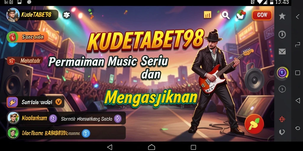 Tampilan gameplay KUDETABET98 dengan berbagai pilihan musik yang menarik.