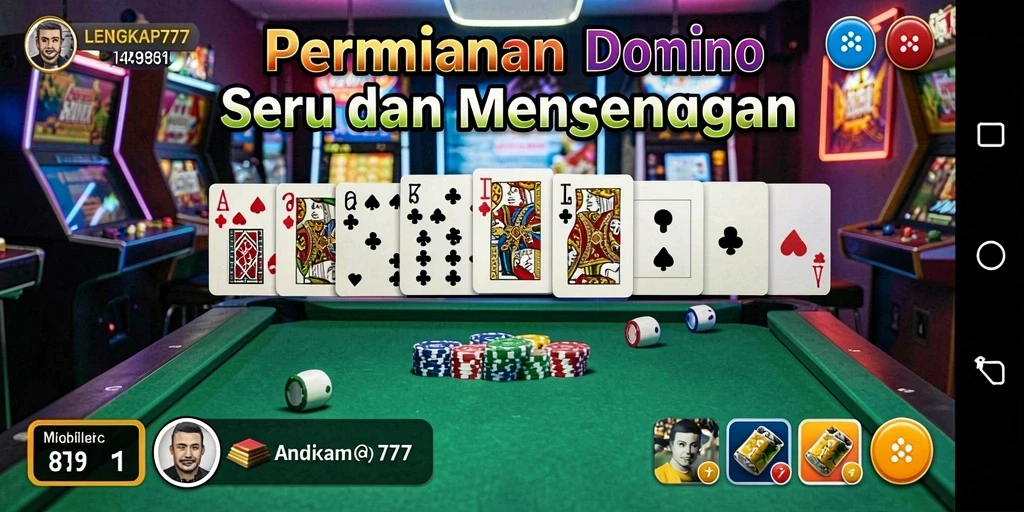 Tangkapan layar menunjukkan gameplay menarik dari LENGKAP777 dalam permainan Domino.