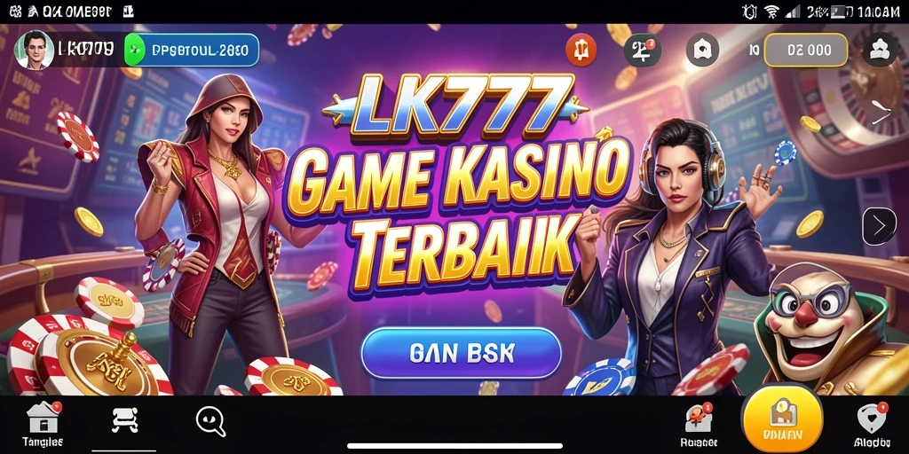 Tangkapan layar LK777 menampilkan gameplay Kasino yang menegangkan dan menarik.