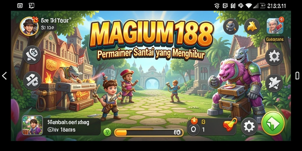 Tangkapan layar menunjukkan gameplay seru MAGNUM188.