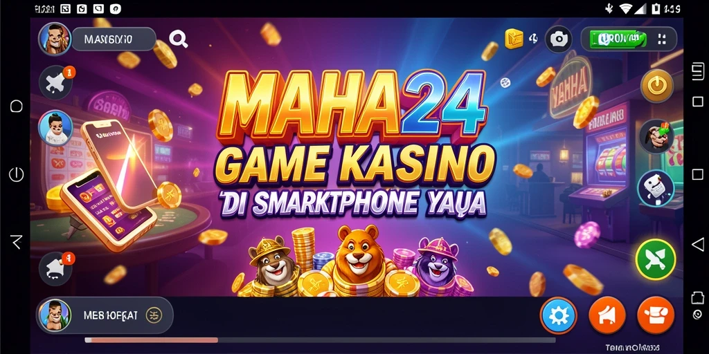 Gameplay MAHA24 yang menarik dan mendebarkan di layar smartphone.