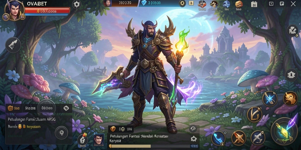 Tampilan gameplay OVABET yang dinamis dan mendebarkan dalam genre ARPG.