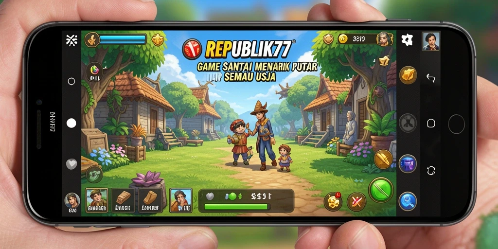 Tampilan gameplay menarik di REPUBLIK77 yang membuat pemain betah.