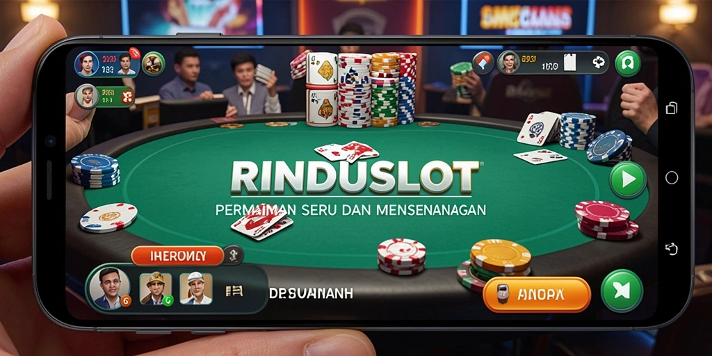 Screenshot gameplay RINDUSLOT menunjukkan keseruan bermain Poker.