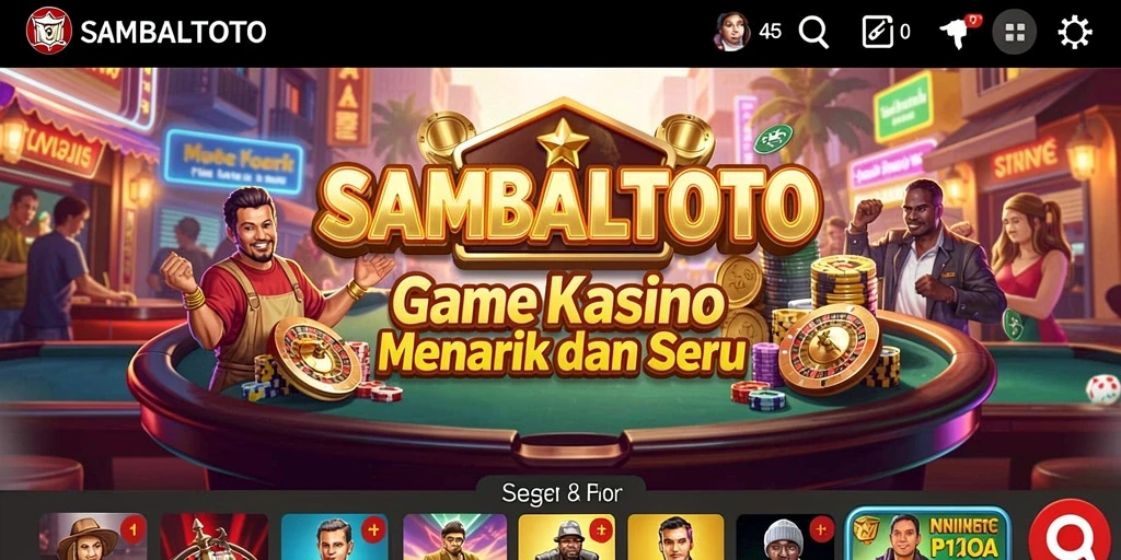 Tampilan menarik dari gameplay SAMBALTOTO yang menantang.