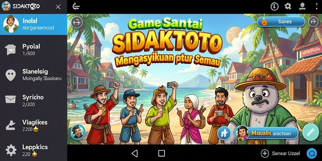 Tampilan seru gameplay <strong>SIDAKTOTO</strong> yang penuh warna dan interaksi.