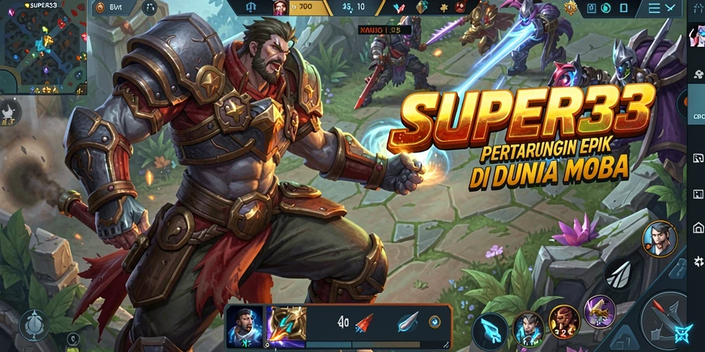 Tampilan aksi gameplay SUPER33 yang menegangkan dan seru.
