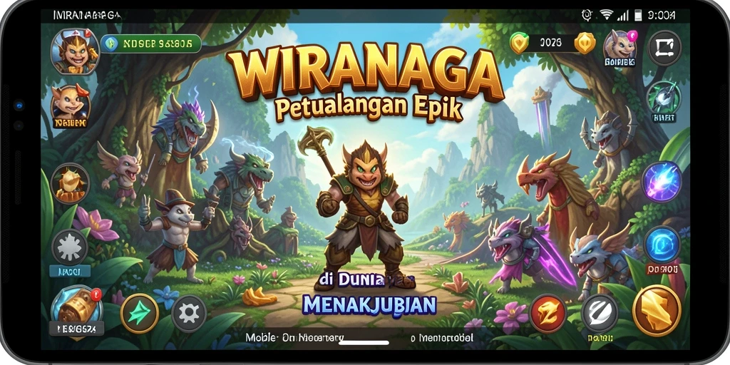 Screenshot gameplay WIRANAGA menampilkan aksi petualangan yang mendebarkan.