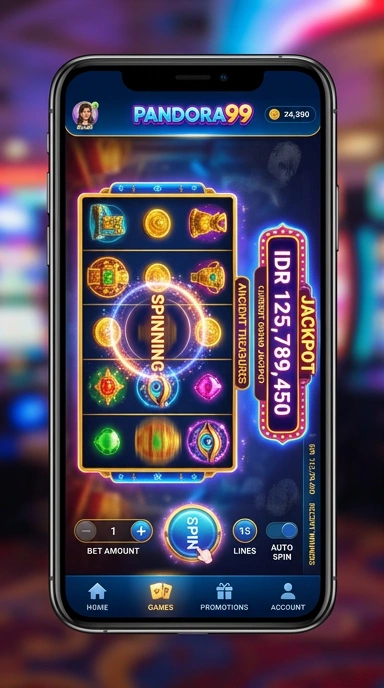 Proses pengunduhan aplikasi di pandora99 yang cepat dan efisien.